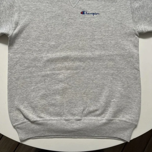 Vintage Champion Crewneck Grey Logo Mens Size Medium USA - Picture 4 of 10
